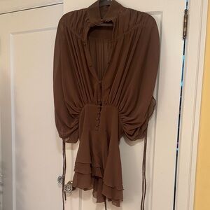 Elegant Brown Women's Tunic.